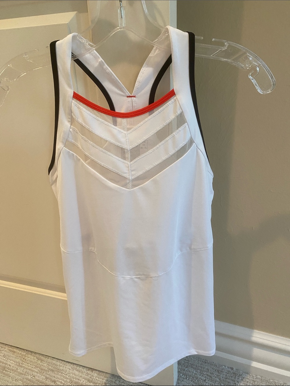 Lucky in Love tennis tank top- size medium